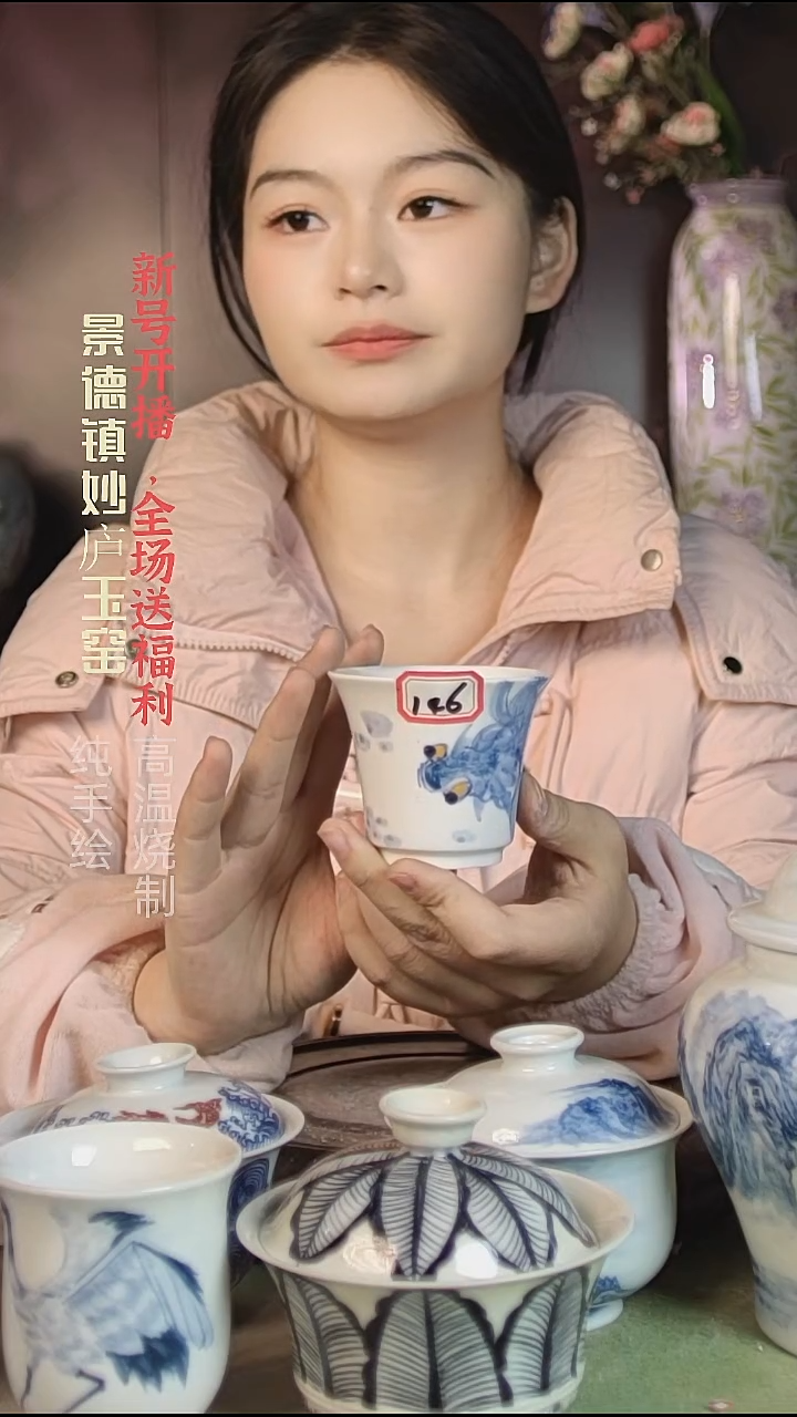 盘陶妙庐玉窑高马蹄146微瑕