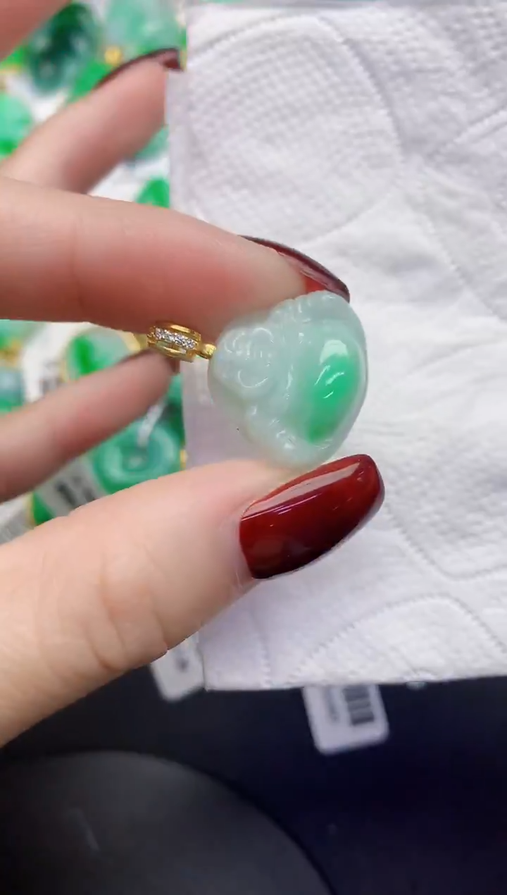 颈饰未镶嵌翡翠缅甸天然翡翠a货