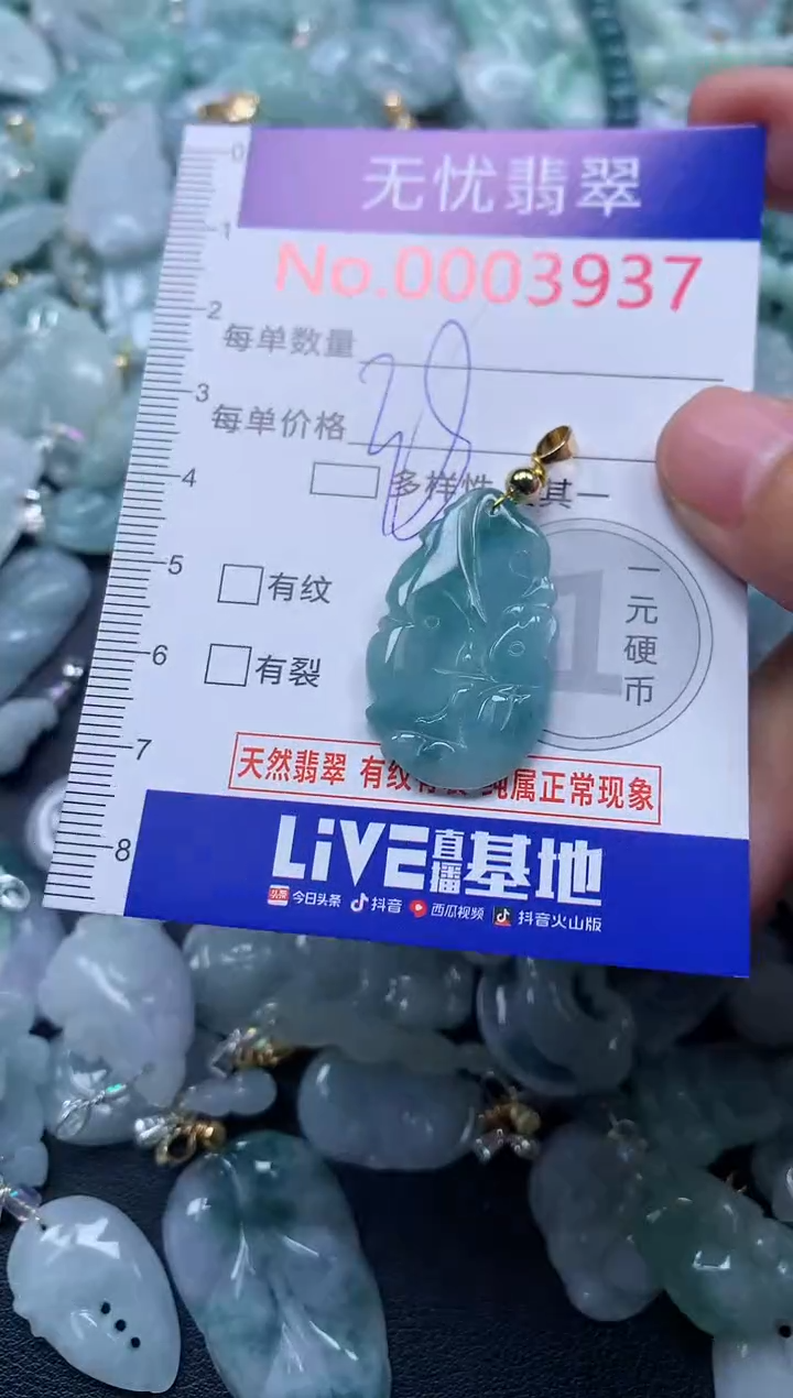 颈饰未镶嵌翡翠3937