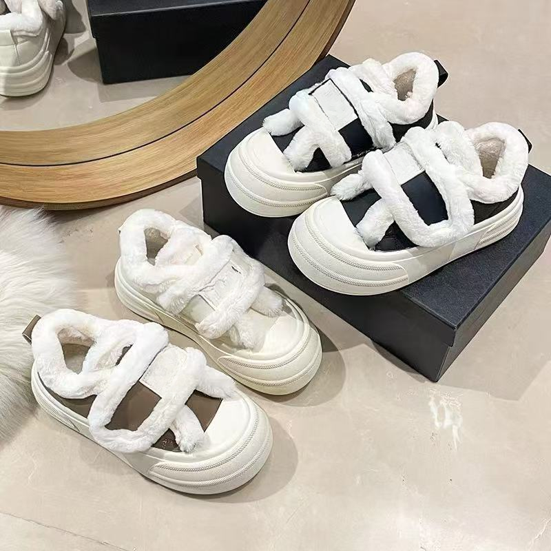 K27青春潮流冬季休闲风日常棉鞋纯色运动风