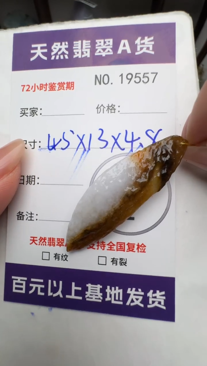 【闪购商品】翡翠颈饰未镶嵌翡翠19557