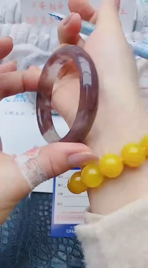 未镶嵌手镯石英质玉w138+57-58