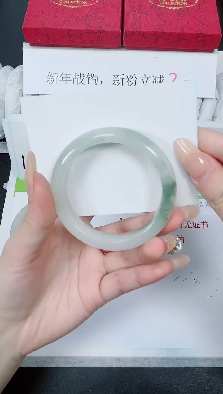 【闪购商品】石英质玉手镯未镶嵌K274-51.8