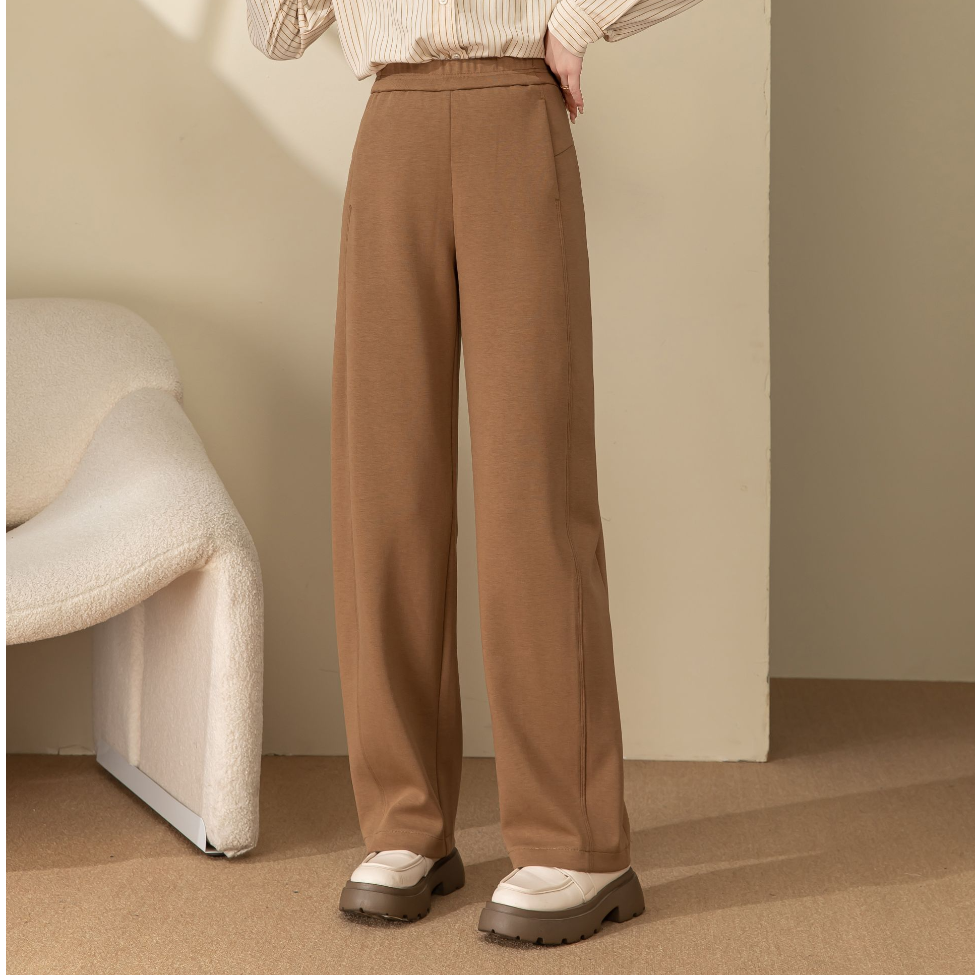 【荟瀛优选-瑞浔】25年春季新款百搭显瘦休闲时尚香蕉裤9669