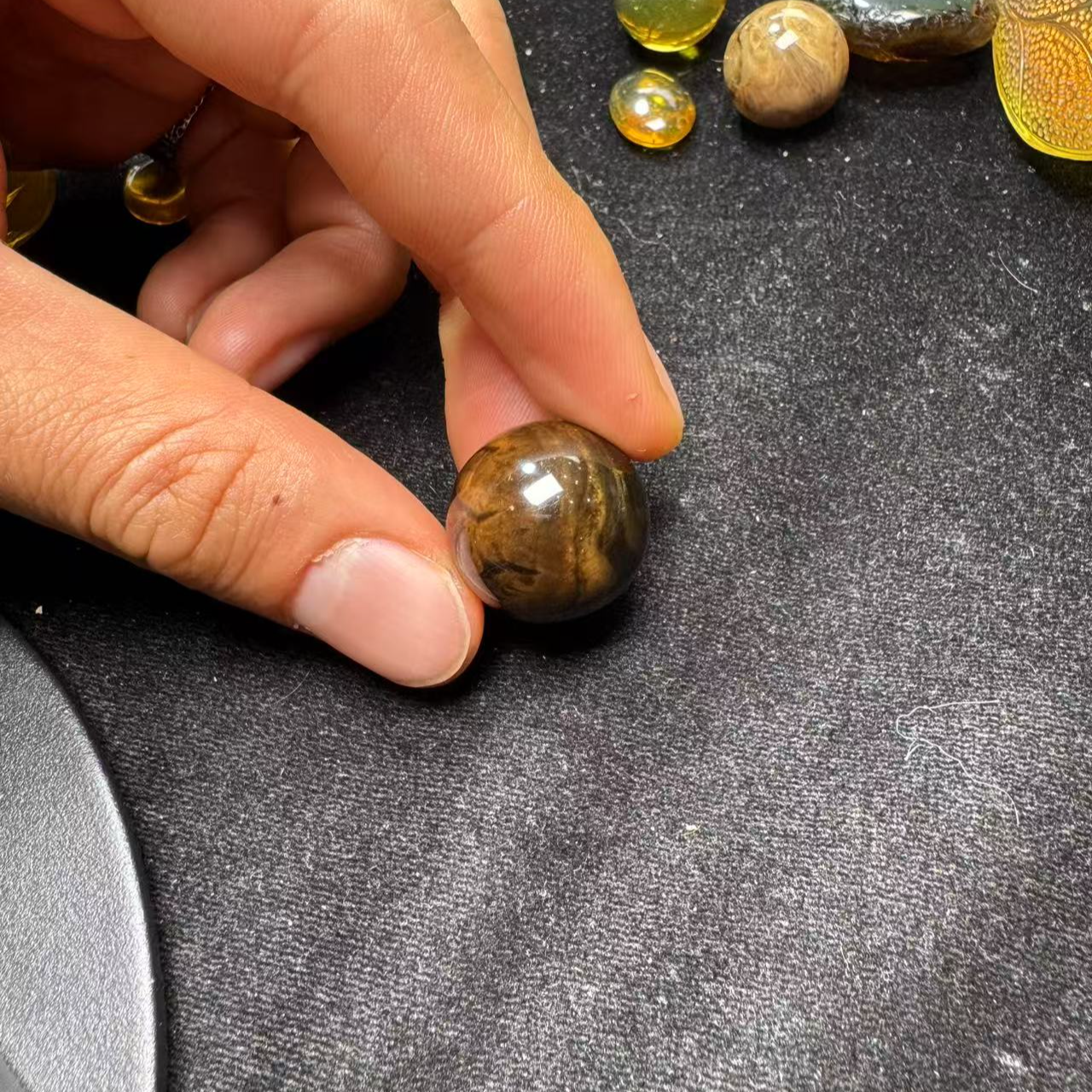 天然缅甸琥珀根珀单珠