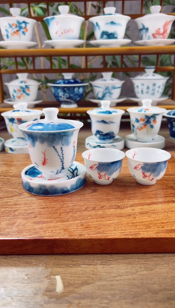 【闪购商品】全品线条莲美人备+小盖置+美人杯2个