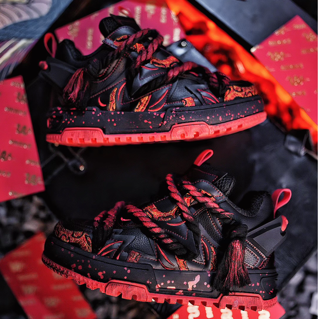 原创新款【腾蛇】系列男女同款厚底增高轻软潮鞋面包鞋平底鞋潮牌