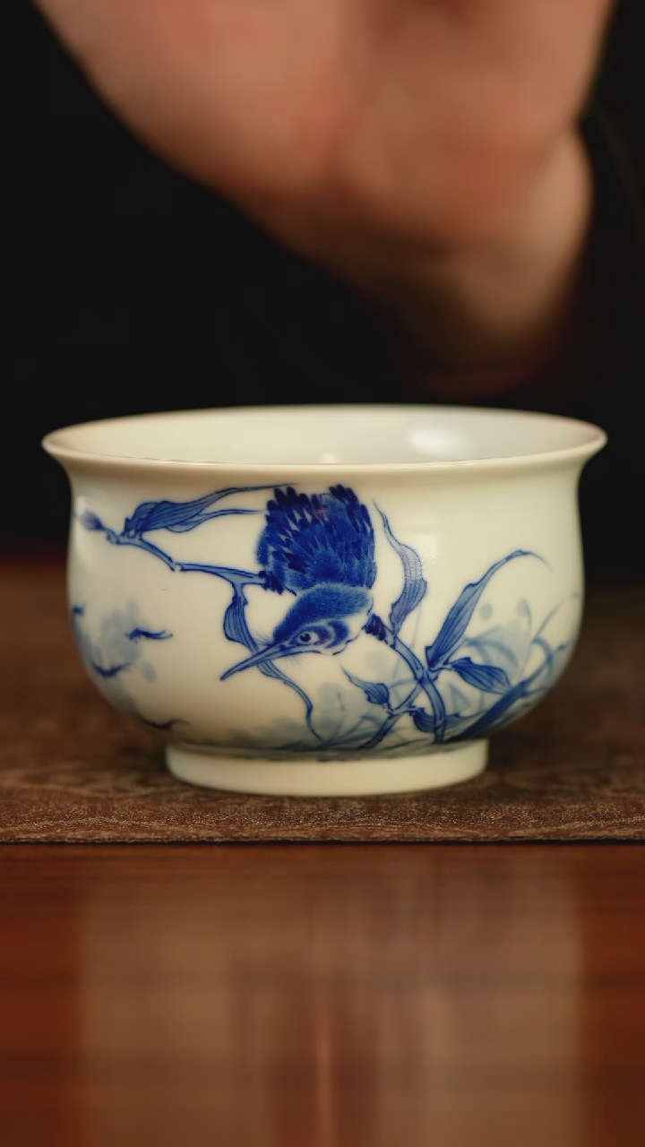 【闪购商品】仿王步柴窑青花经典单翠炉式