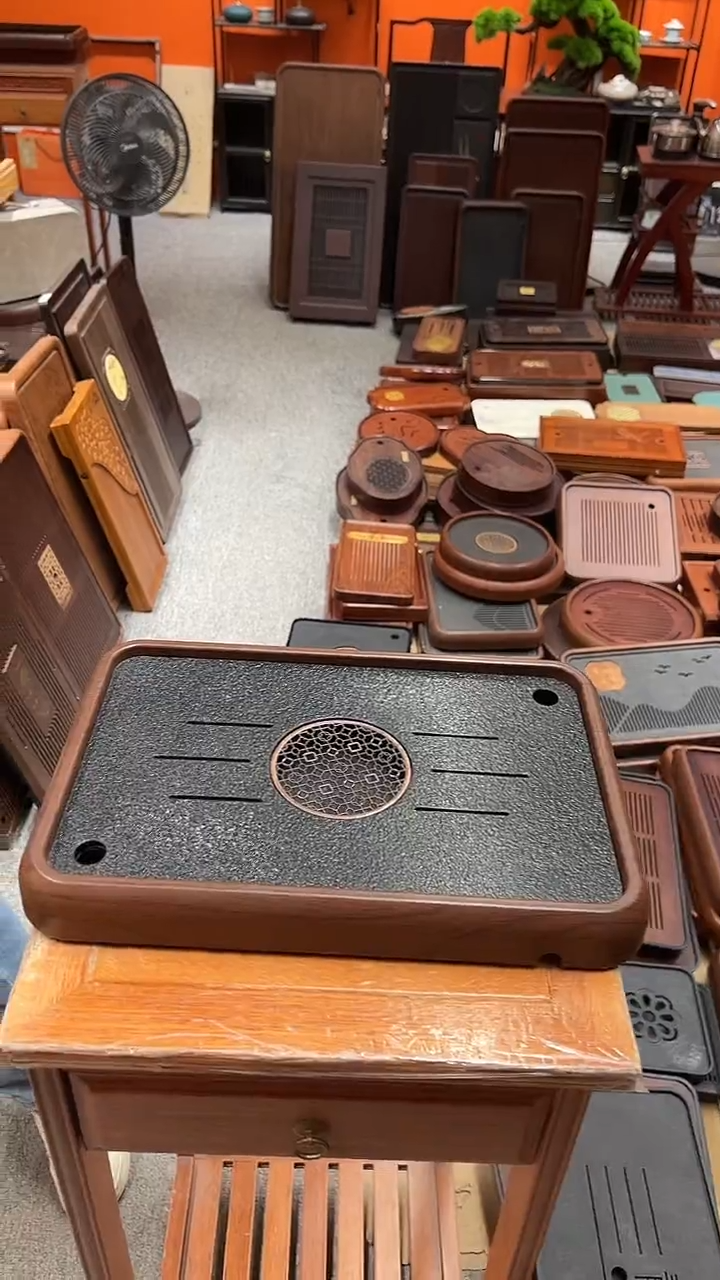 新品福利石材长39CM*宽26CM茶盘送管