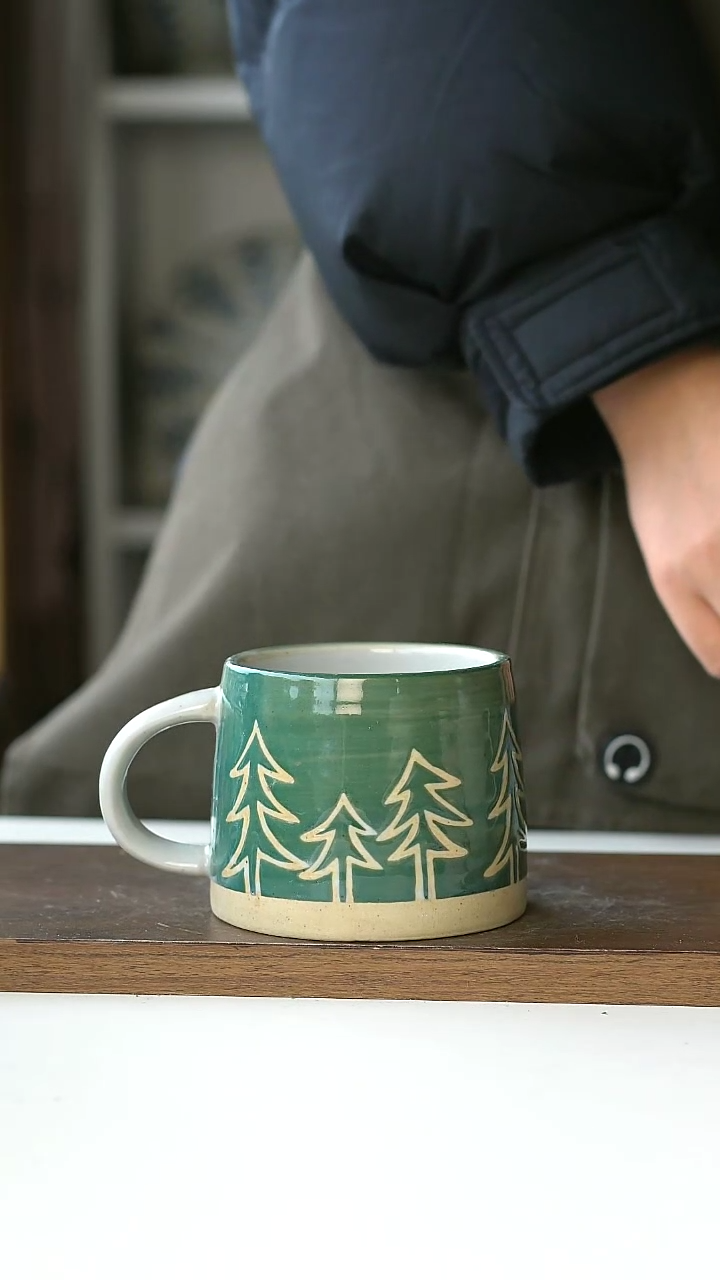 【闪购商品】陶瓷025粗陶瑕疵马克杯@4-2@