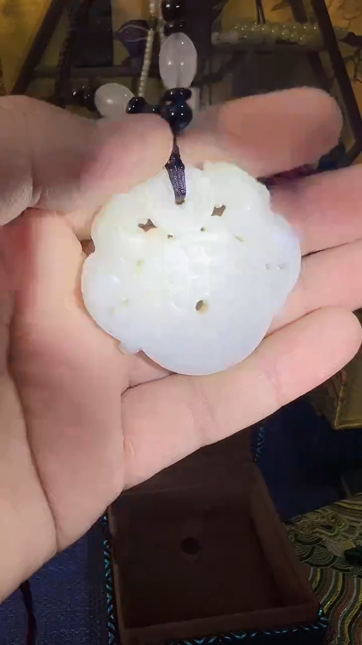 【闪购商品】和田玉挂件未镶嵌和田 貔貅平安扣 （飞铃文玩）