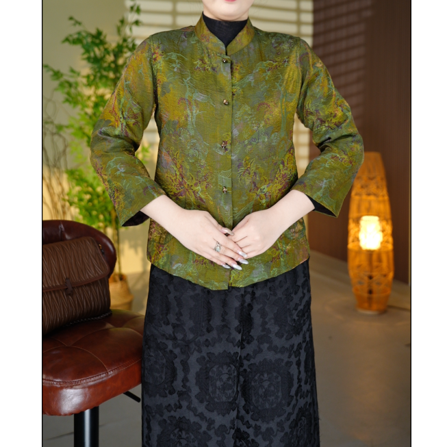 【柳岸清风】双面双穿原创高定休闲新中式国风外套女装-cc0002