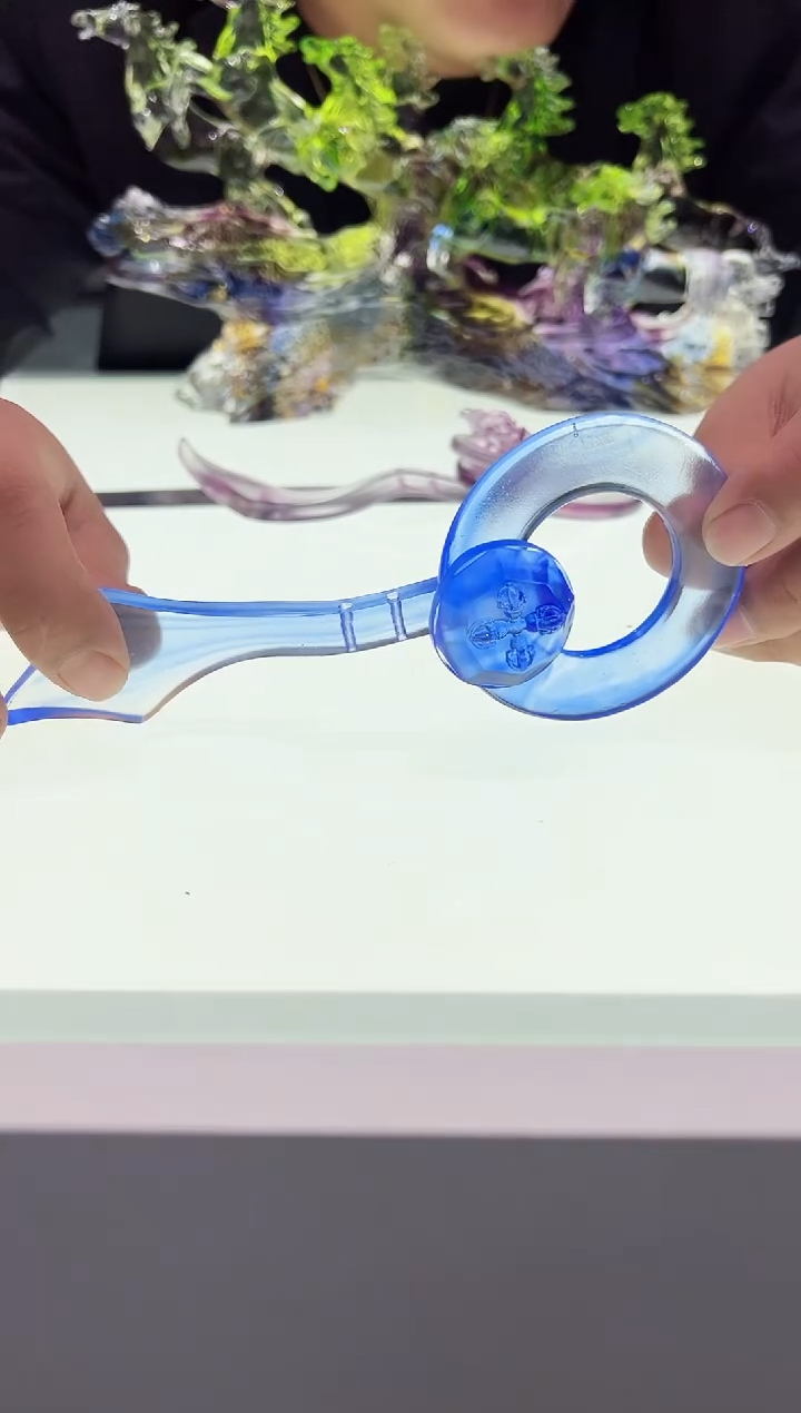 【闪购商品】泥塑古法琉璃袈裟扣环摆件