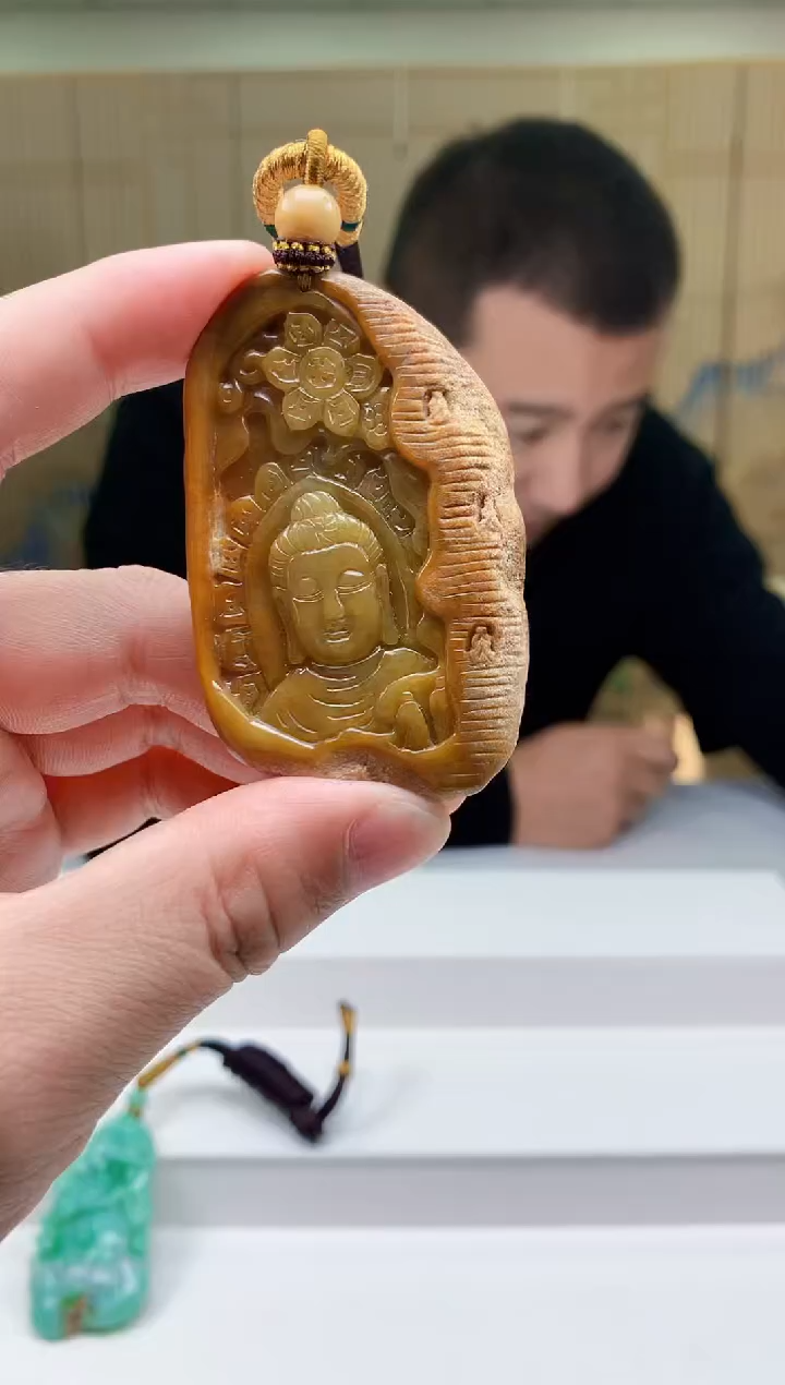 定制翡翠未镶嵌4898ty-毛货挂件115