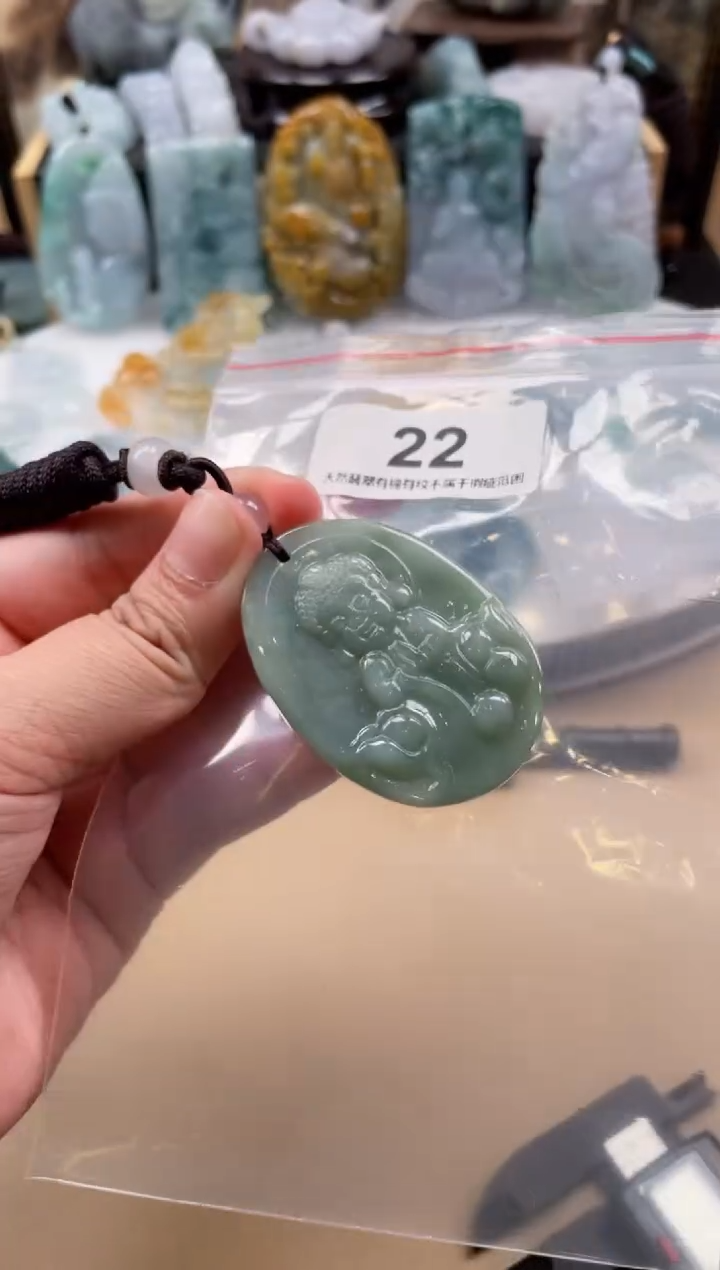 【闪购商品】翡翠颈饰未镶嵌天然缅甸A货翡翠22