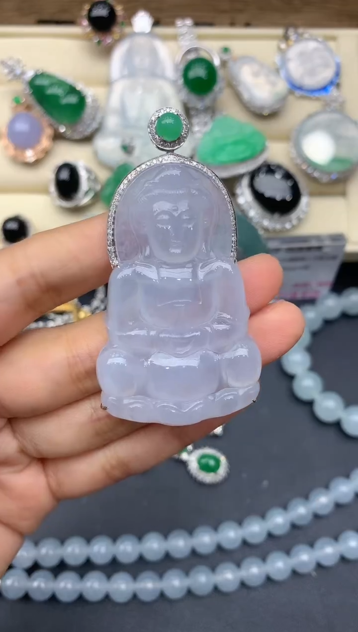 【闪购商品】翡翠颈饰18K金镶嵌179-中国好珍宝