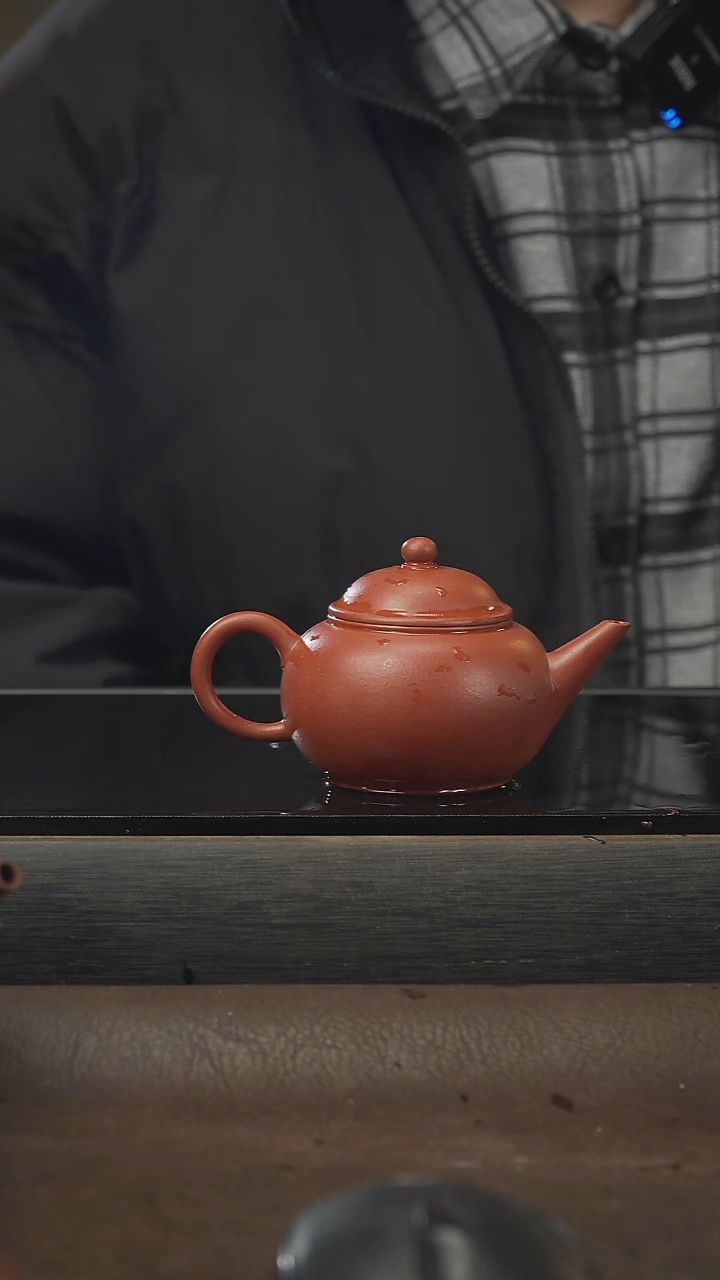 茶壶紫砂水平，朱泥，120cc