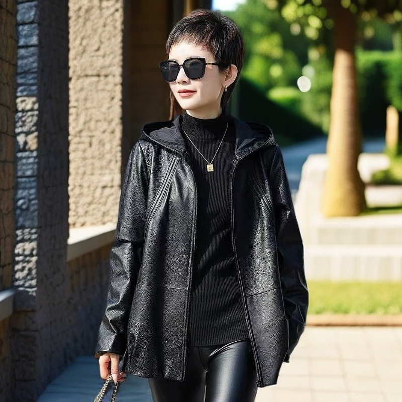 孤品尾货库存微瑕疵女士皮衣-图片仅供参考