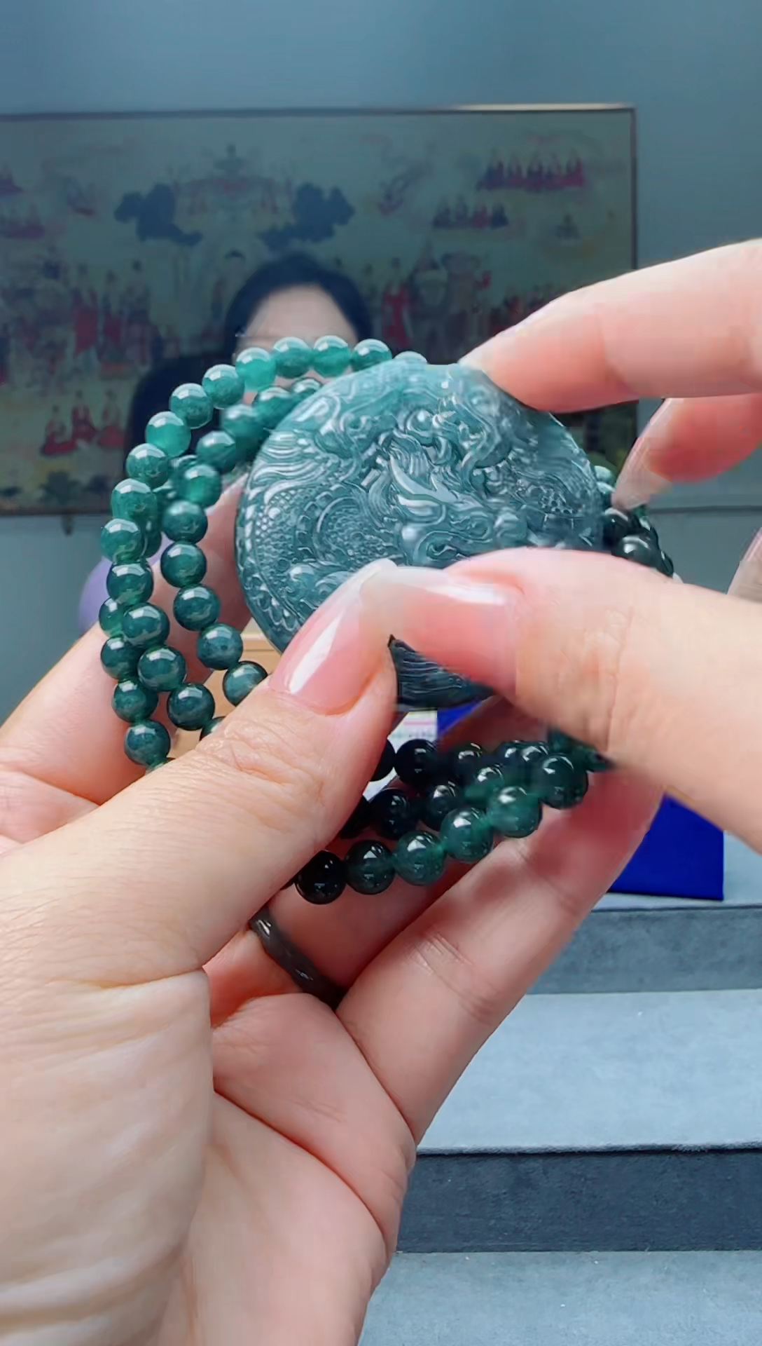 【闪购商品】翡翠颈饰未镶嵌九龙多样性随机一件发货