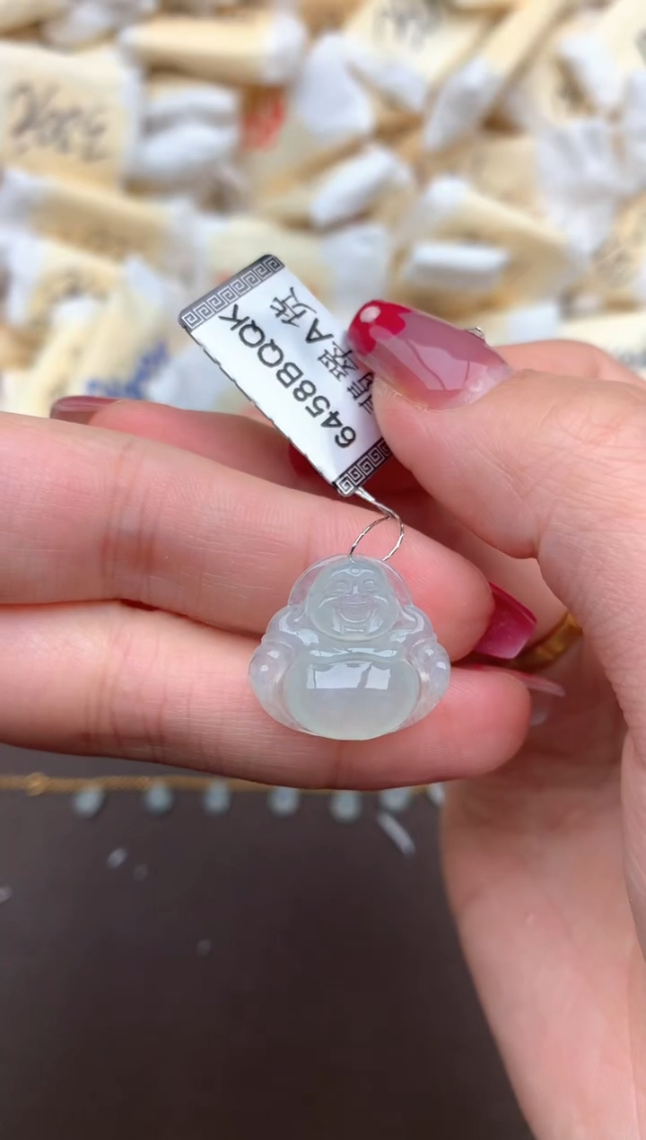 【闪购商品】翡翠挂件18K金镶嵌一 