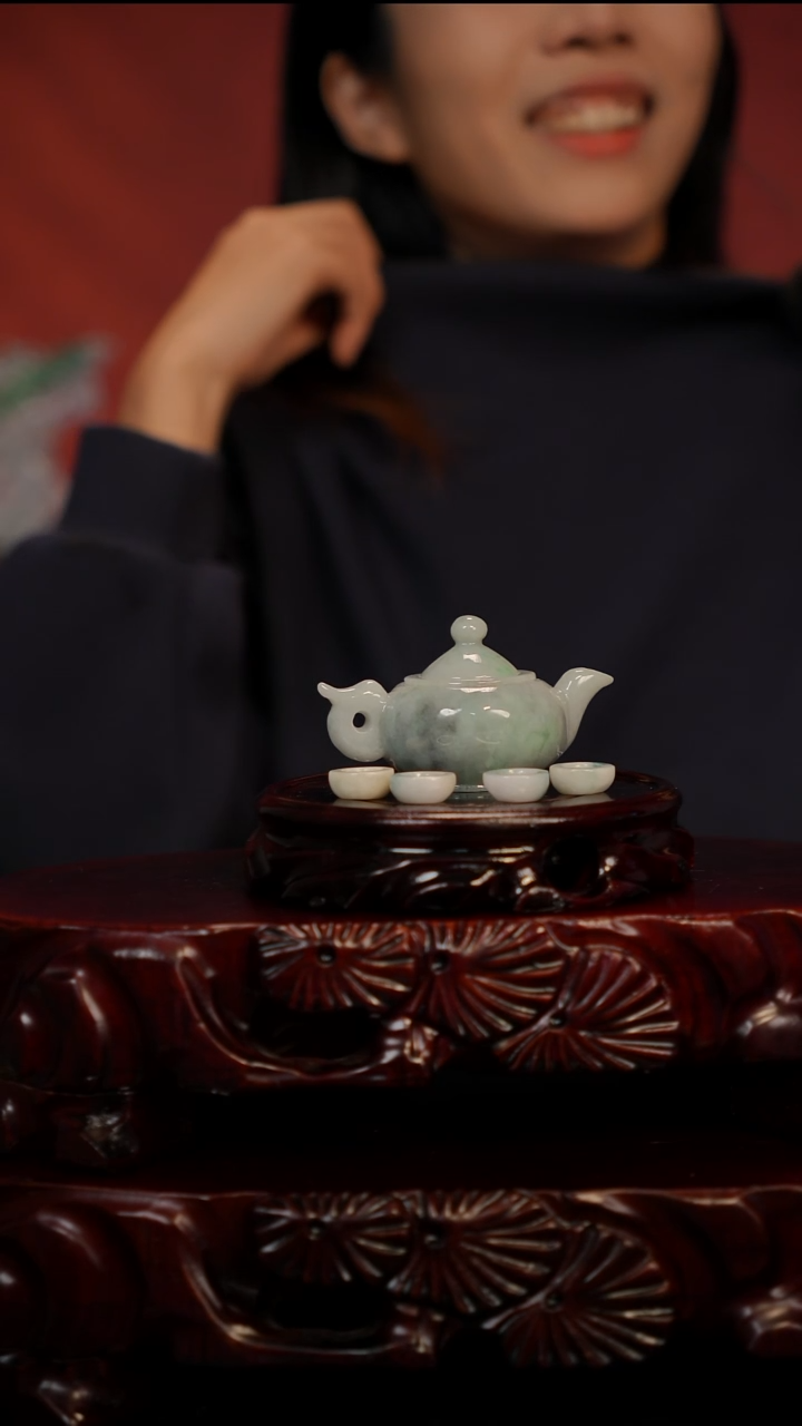 未镶嵌摆件翡翠五福临门