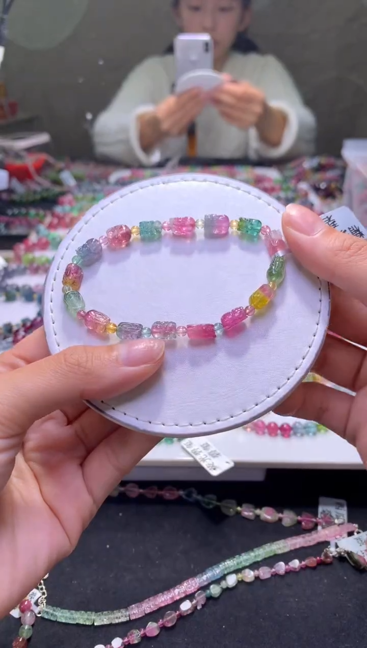 未镶嵌手串碧玺A71【天然碧玺】