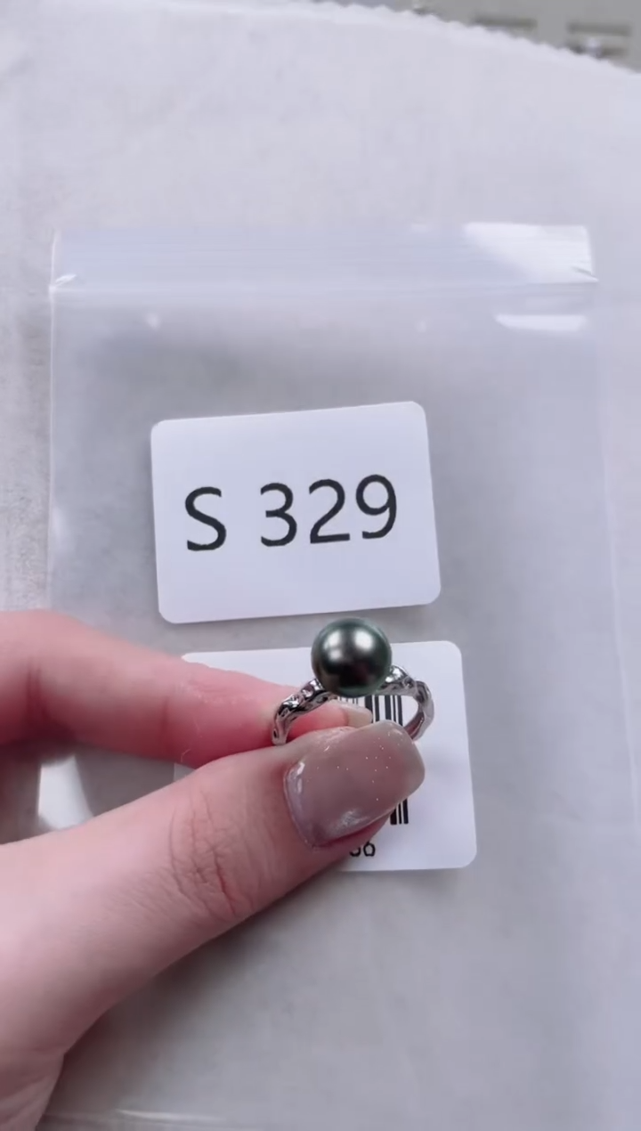 【闪购商品】海水珍珠戒指银S925镶嵌S329