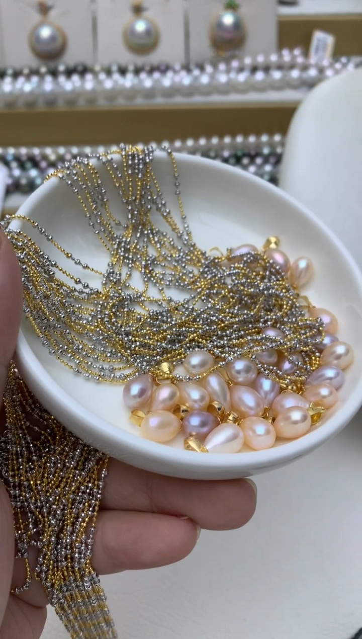 项链未镶嵌淡水珍珠q65 多样性发其一