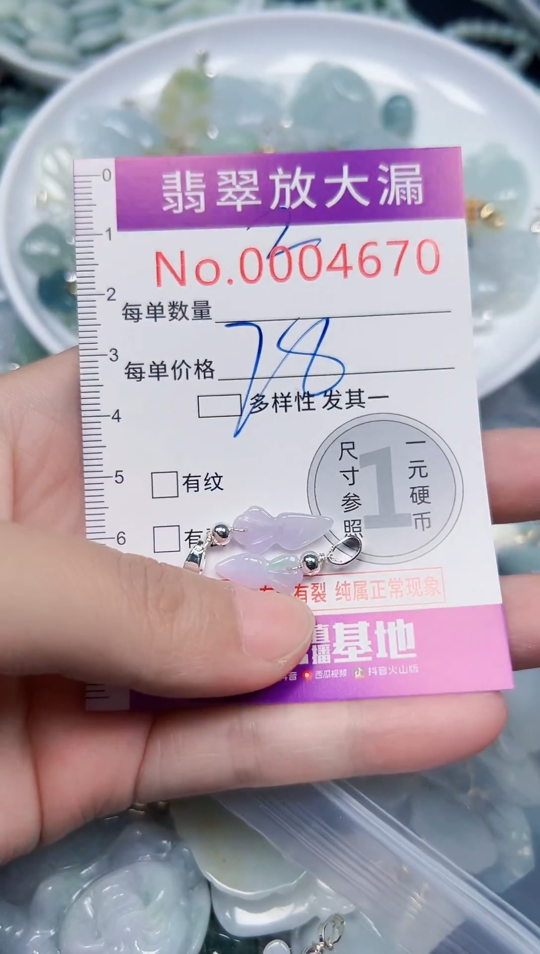 颈饰未镶嵌翡翠4670