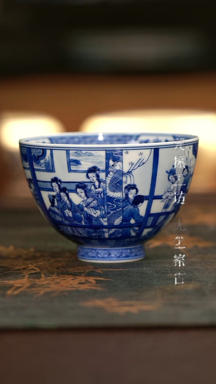 【闪购商品】艺家仁汉宫春晓大鸡心杯