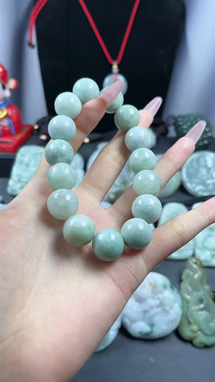 【闪购商品】翡翠颈饰未镶嵌手串珠子