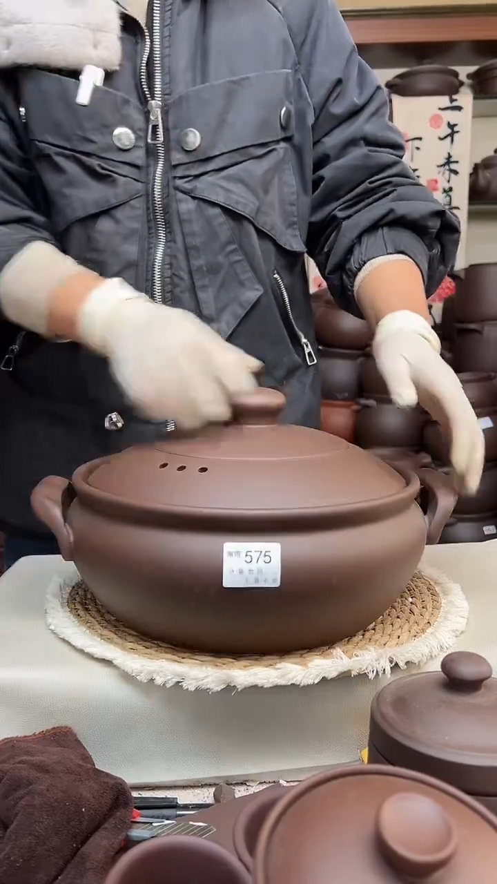 宜兴紫砂微瑕5.5升大火锅575