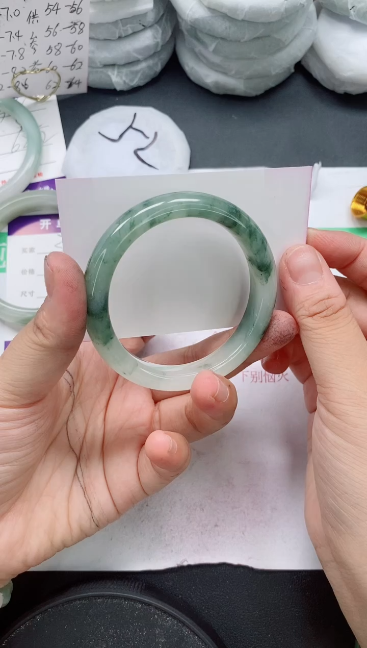 未镶嵌手镯石英质玉374/54-55