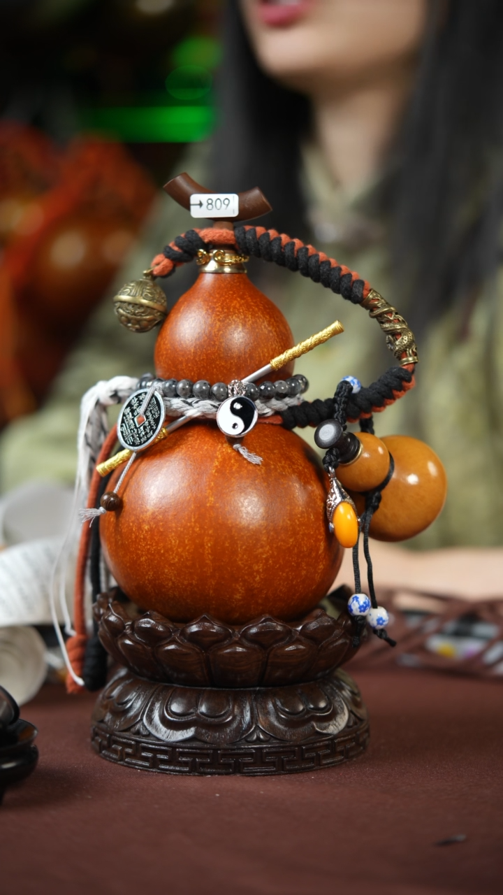 【闪购商品】809号400ml左右的非遗漆器酒葫芦