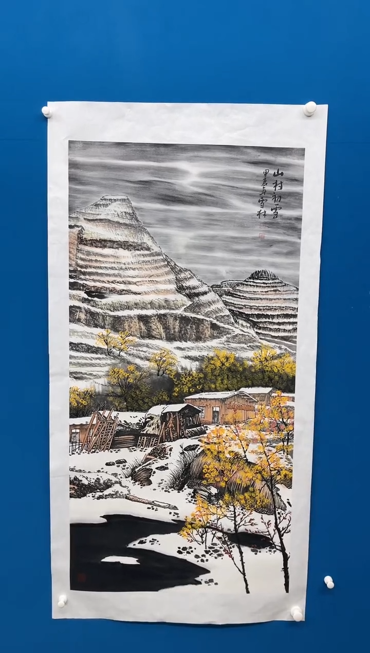 【闪购商品】国画张-现场创作四尺雪景/无框/W