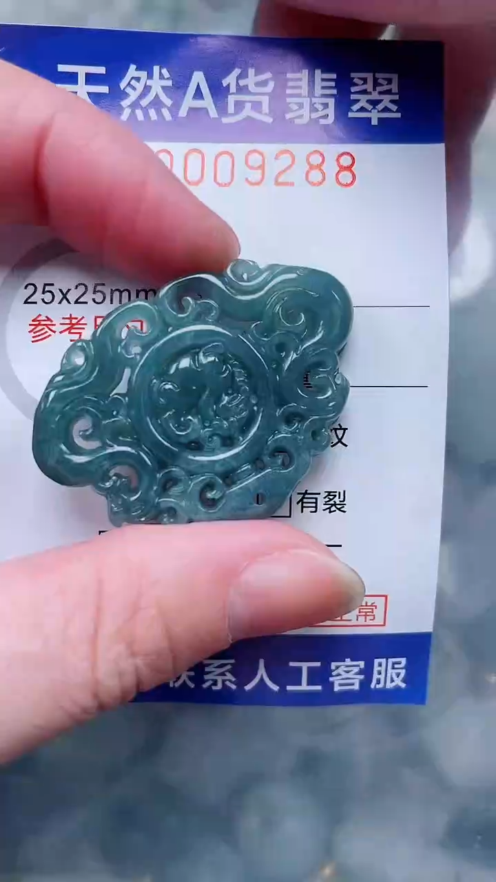 翡翠未镶嵌吊坠(不含链)1
