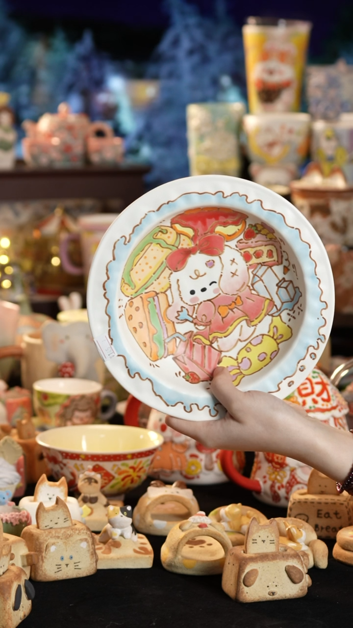 其他陶景德镇釉下彩手绘设计师款陶瓷