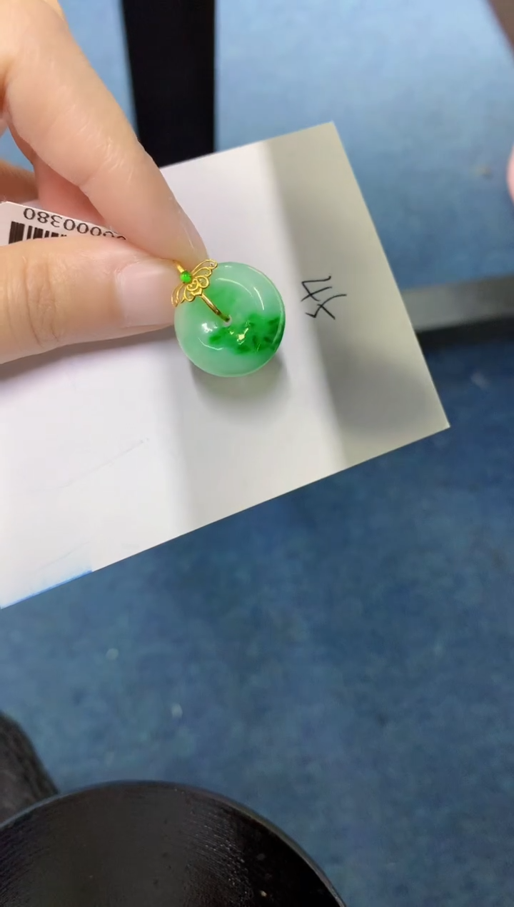 【闪购商品】翡翠颈饰18K金镶嵌000000000