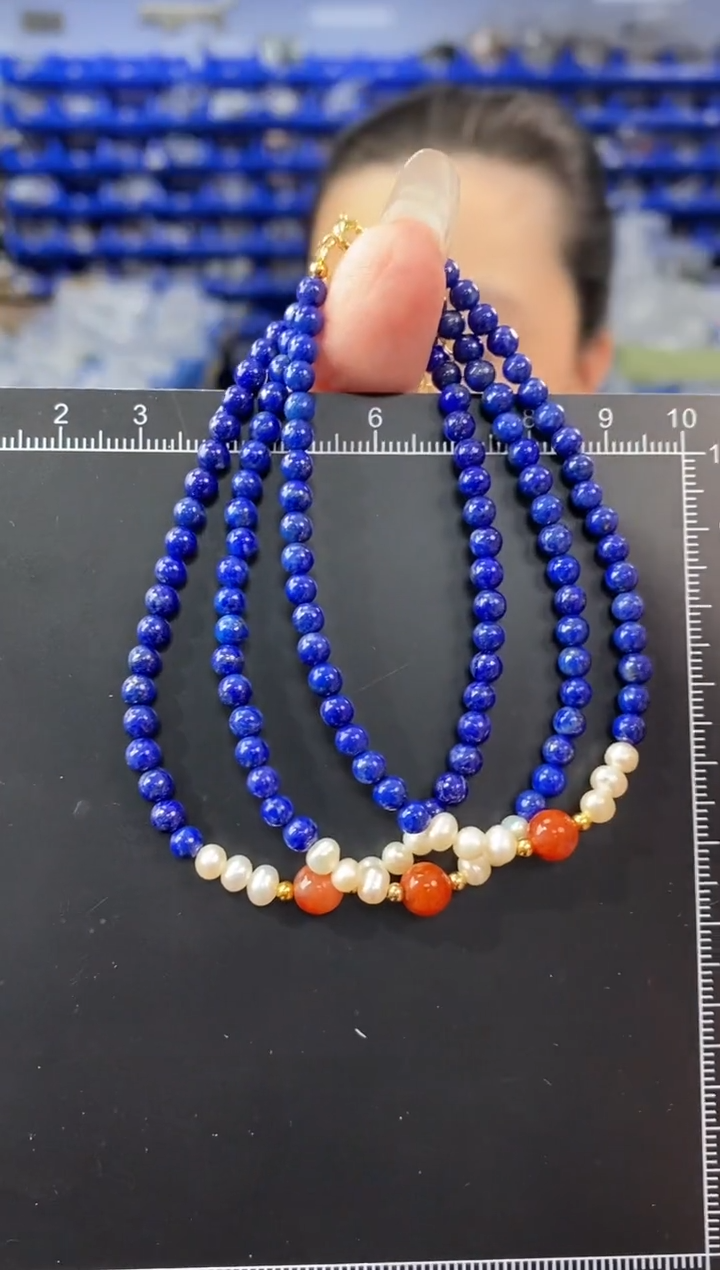 未镶嵌青金石手链多样性发货发其一