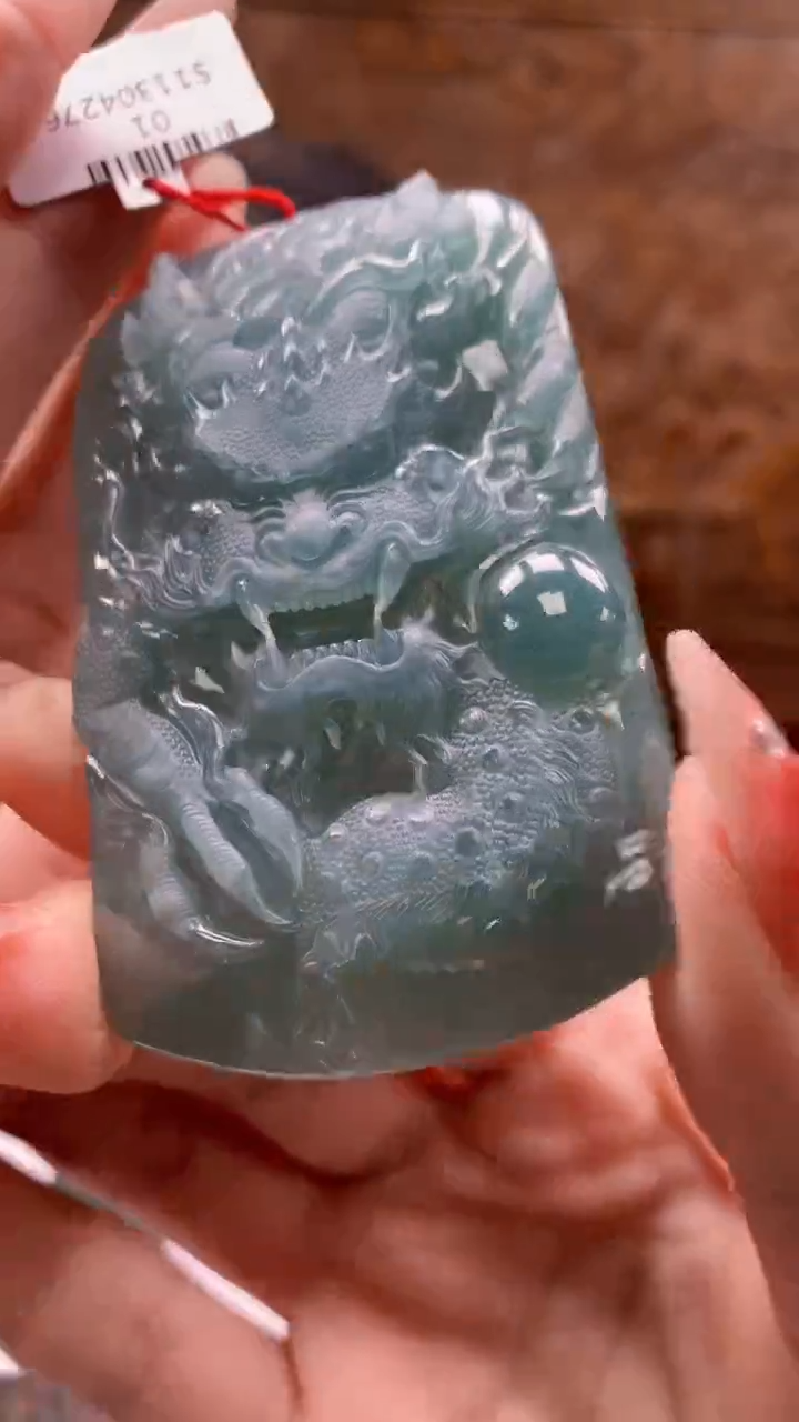 【闪购商品】定制翡翠未镶嵌1072ry-毛货挂件39