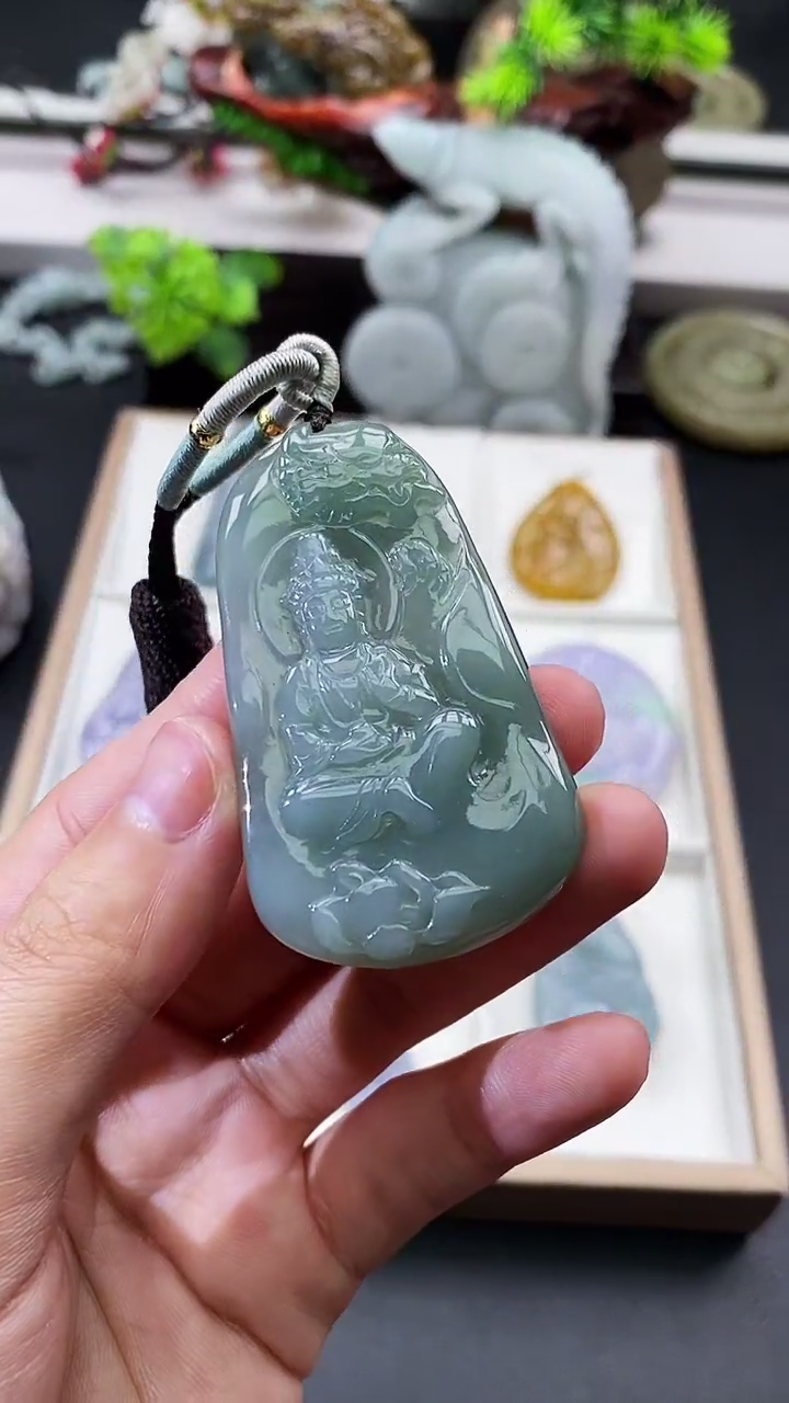 颈饰未镶嵌翡翠天然缅甸A货翡翠