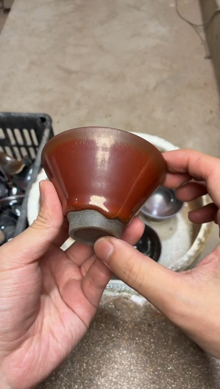 茶盏真柴烧建盏换点柴火
