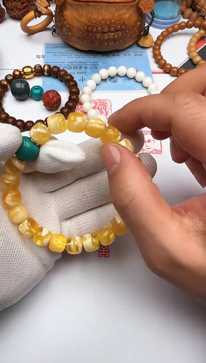 手串蜜蜡未镶嵌蜜蜡 手串