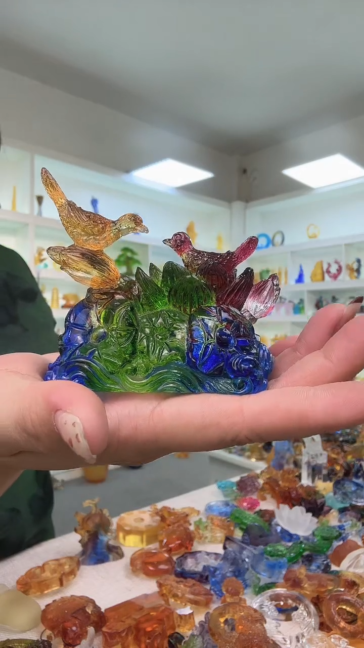 手工艺品琉璃喜事连连