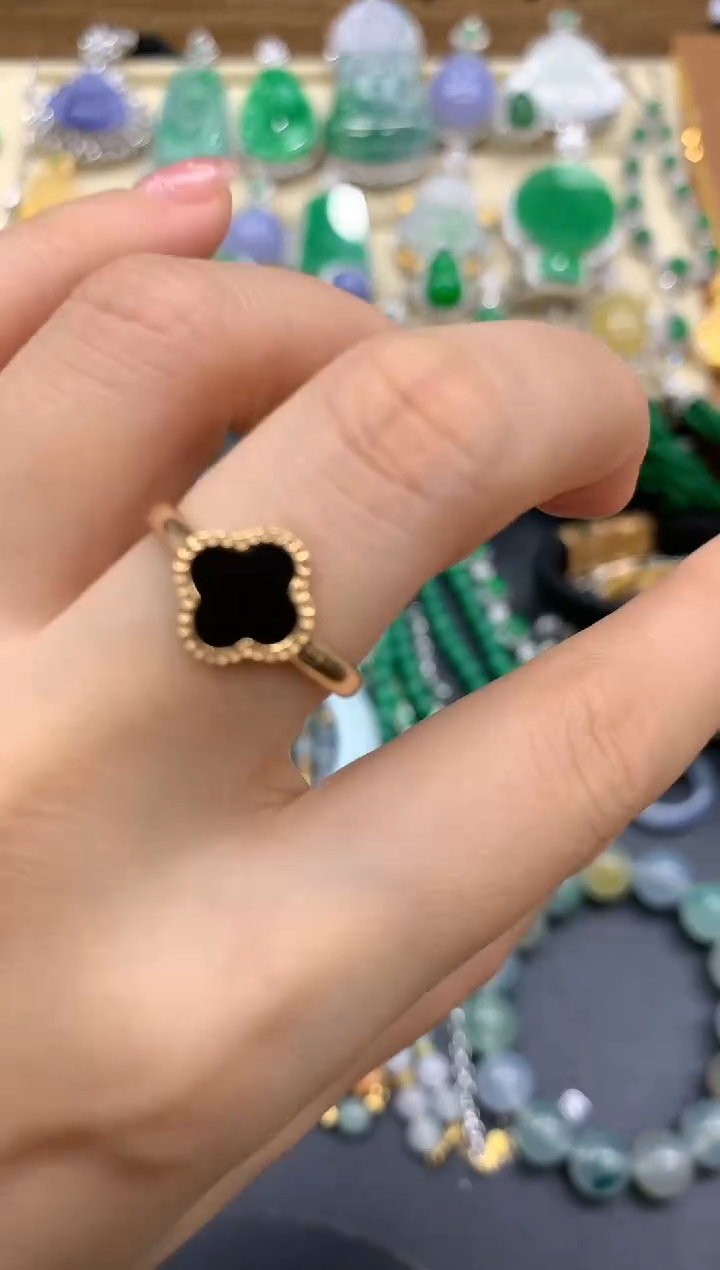 【闪购商品】翡翠戒指18K金镶嵌229-中国好珍宝