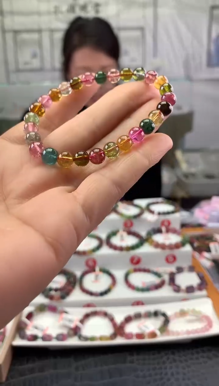 未镶嵌手串碧玺多样性发一条
