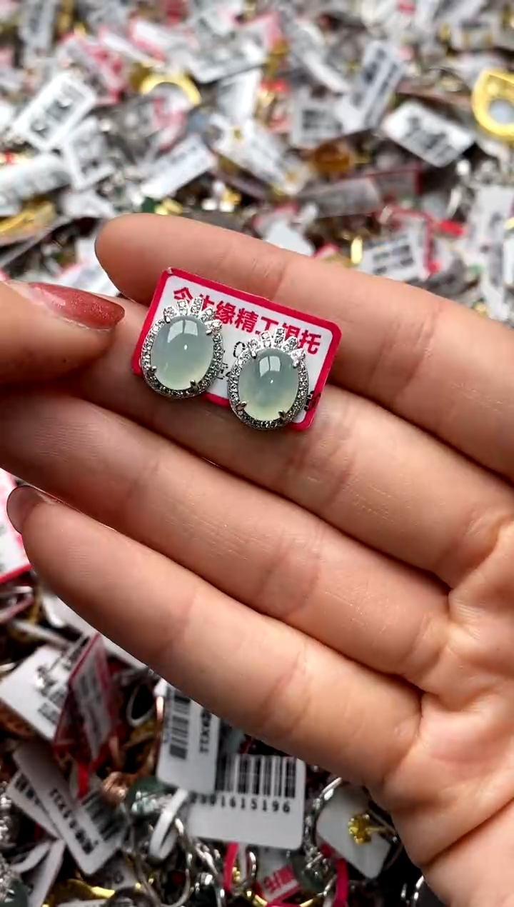 【闪购商品】翡翠戒指银S925镶嵌4444444    8