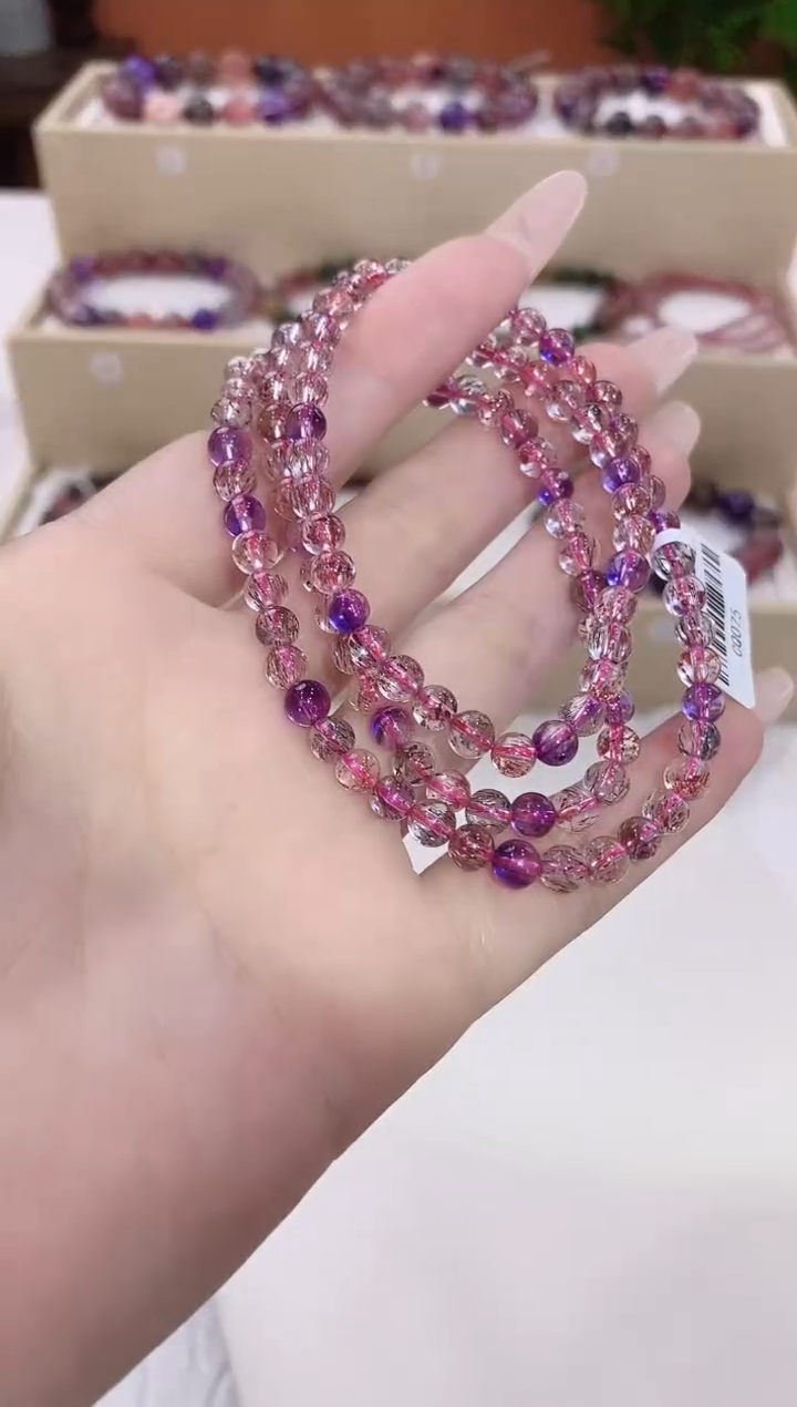 【闪购商品】水晶手链未镶嵌超七多圈5*