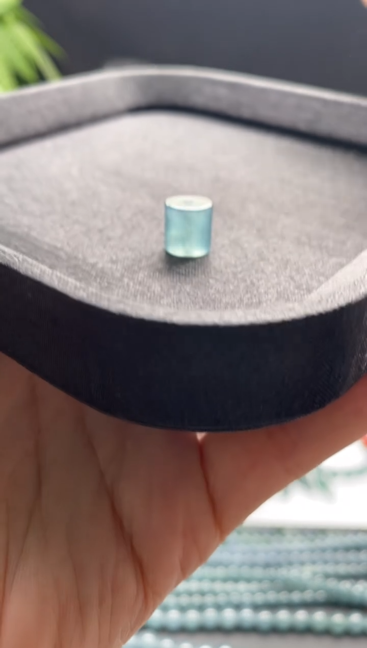 未镶嵌手链翡翠散珠卡10MM扁珠