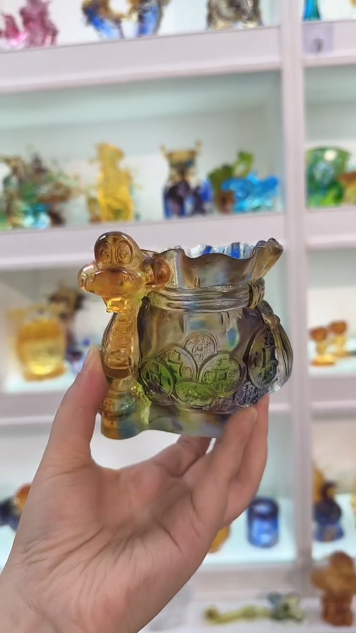 手工艺品琉璃聚宝盆